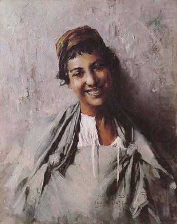 Georges Gaste Jeune fille souriant (mk32) china oil painting image
